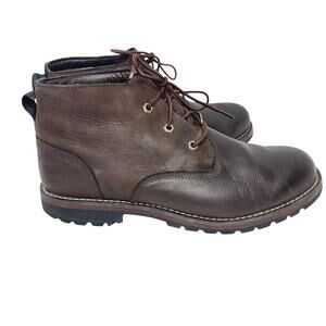 Timberland  Ortholite Brown Leather Waterproof Men's 12 Chukka Boots  A11ET